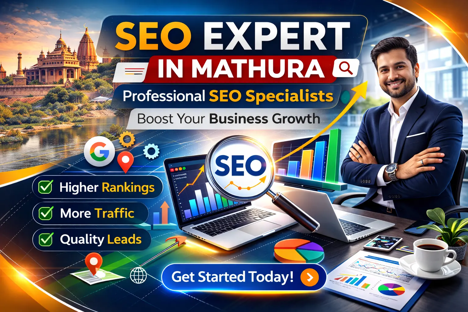 SEO expert in Mathura providing professional SEO services